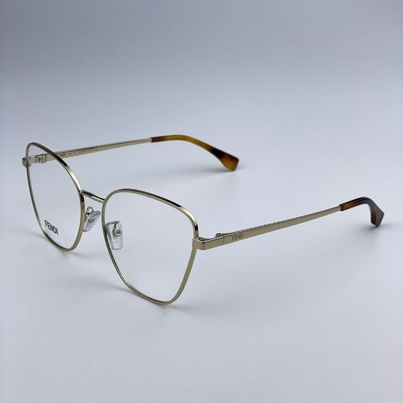 🔥Fendi FE50007U  033  Eyeglasses Light Gold Butterfly Women - Picture 6 of 10